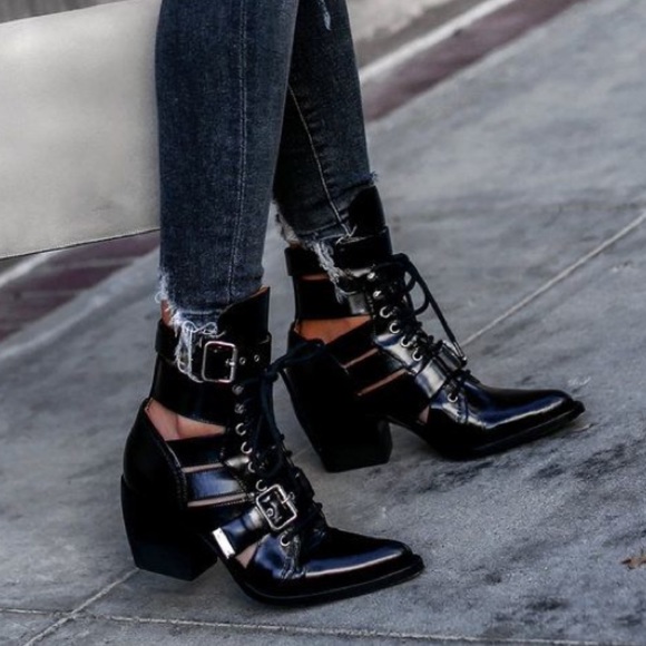 Chloe Rylee Cut Out Booties - Picture 2 of 5